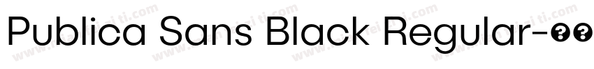Publica Sans Black Regular字体转换